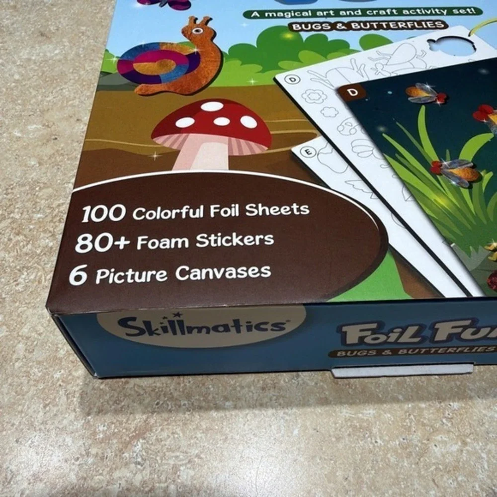 Skillmatics Peel & Press‎ FOIL FUN  Bugs & Butterflies NEW & Sealed 4-9 Y.   697